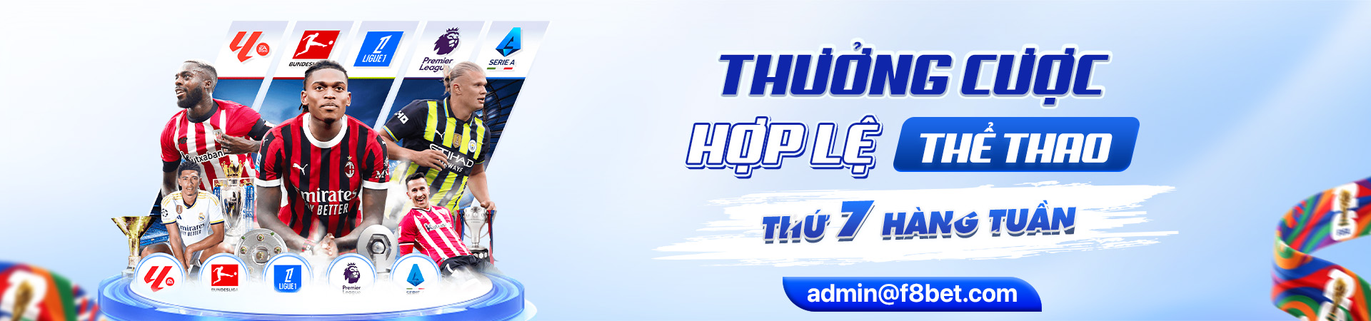 f8bet banner thưởng cược thứ 7 hàng tuần